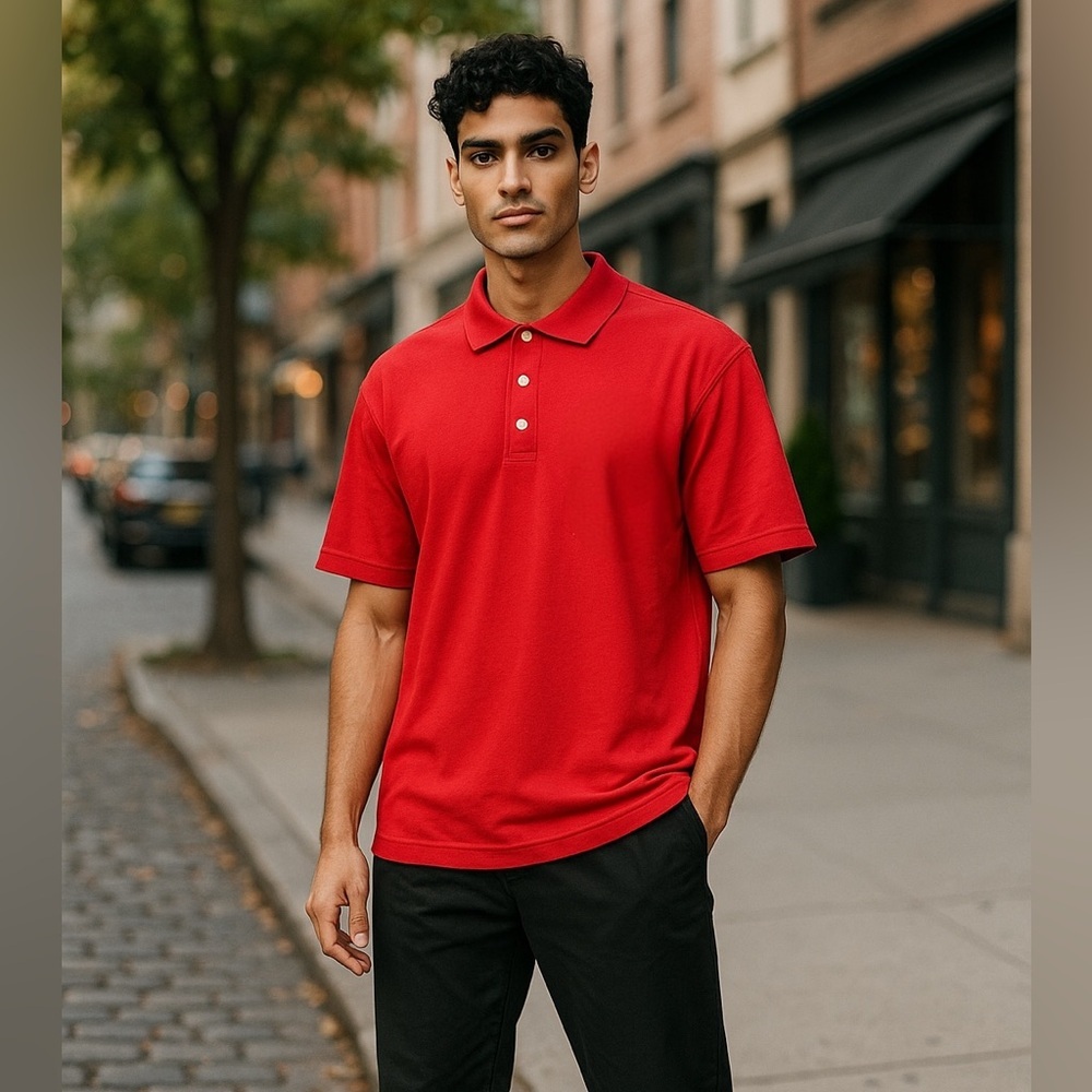Foundry Supply Co Classic Red Polo Shirt